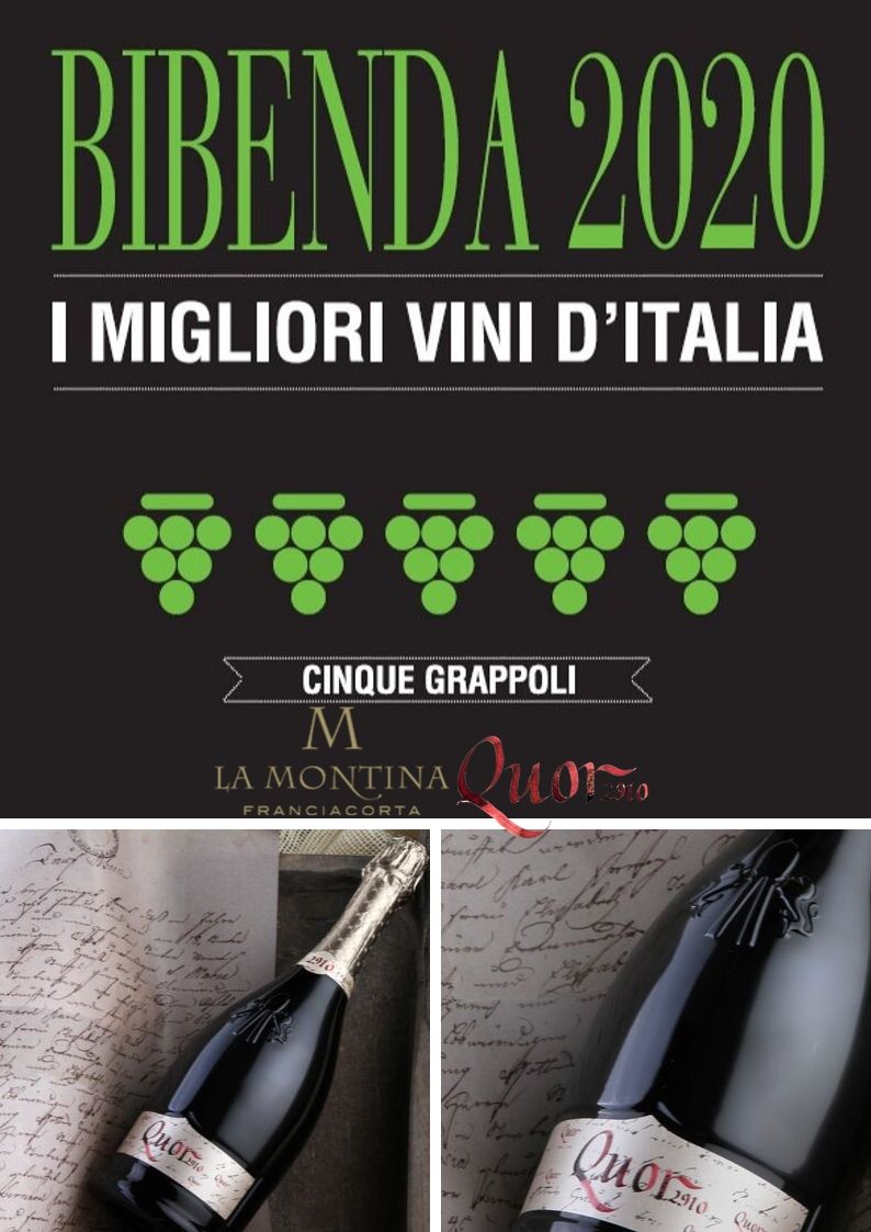 Bibenda 2020: 5 grappoli Franciacorta La Montina Quor