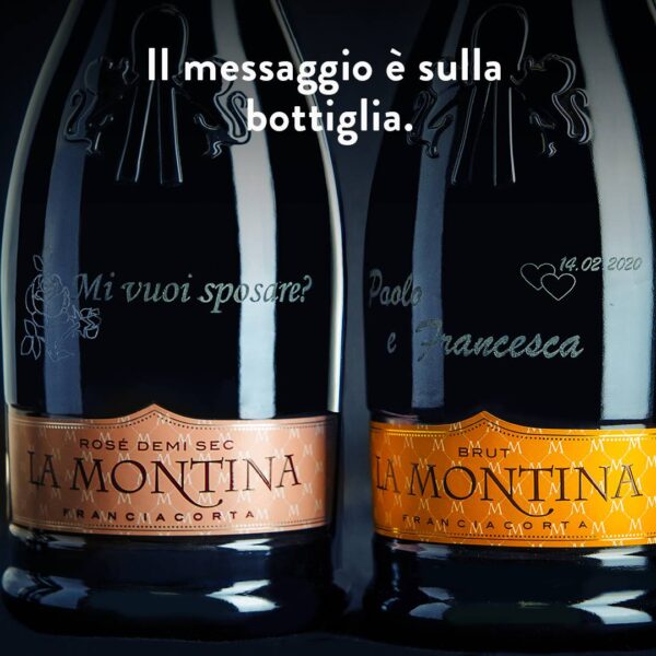 Bottiglie vino personalizzate La montina Francaicorta Personalizza la tua bottiglia per ogni occasione con La Montina Franciacorta