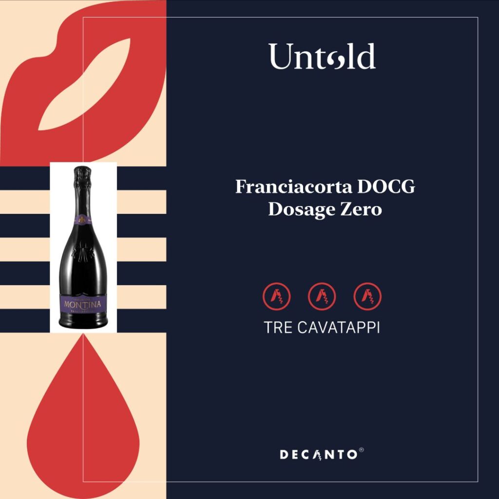 Tre cavatappi - guida untold decanto - franciacorta montina dosage zero