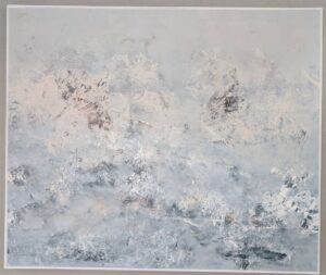 paint of the exhibition il vomere at montina franciacorta